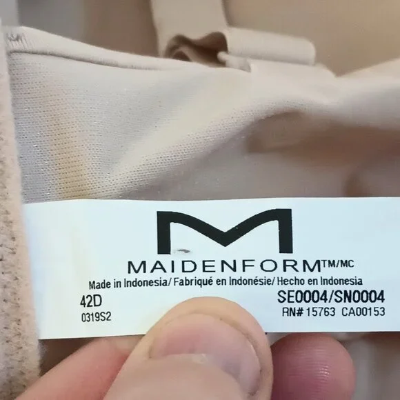 NWT ~ Maidenform's Self Expressions Essential Multiway Push Up Bra (Size: 42D) - Picture 7 of 7